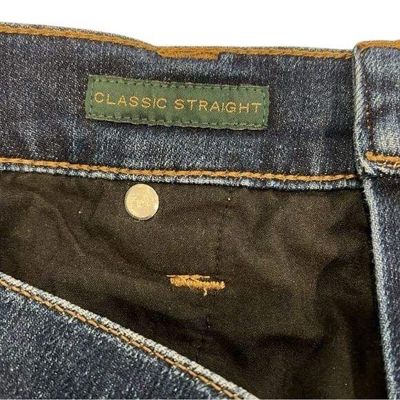 Lauren Ralph Lauren Straight Leg Jeans Classic Dark Wash Blue Stretch Denim 10 - Picture 13 of 14